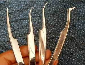 Pinzas para Pestañas Vired Impex, de Acero Inoxidable, con Punta de Fibra, Antiestáticas, Duraderas, de Precisión Fina, 8-20 mm, con Logotipo Personalizado - Product Image 3