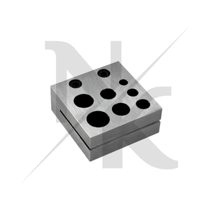 7 Hole Disc Cutter <b>Set</b> Jewelry Making Tools Sheet Metal Circular <b>Punch</b> Die Block Goldsmiths Metal Forming Stainless Steel - Product Image 5
