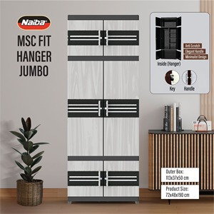 El MSC Fit Hanger Jumbo ofrece un aspecto moderno, minimalista y multifuncional, perfecto para armarios portátiles. - Product Image 1