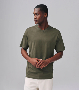 Camiseta Deportiva con Cuello en V, 100% Algodón, Logotipo Personalizado, Corte Regular, para Hombre y Mujer, Alta Calidad, Ecológica, Servicios OEM - Product Image 5