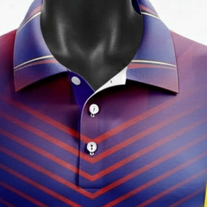 Chemises en tricot uni pour hommes avec impression de logo personnalisé, de haute qualité, décontractées, sublimées, à manches courtes, séchage rapide, respirantes, écologiques - Product Image 6