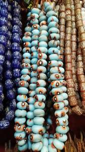 Cuentas de Vidrio Chevron Hechas a Mano, Cuentas Africanas de Comercio, Cuentas Chevron Vintage, Cuentas de Vidrio Millefiori, Cuentas de Vidrio Lampwork - Product Image 3