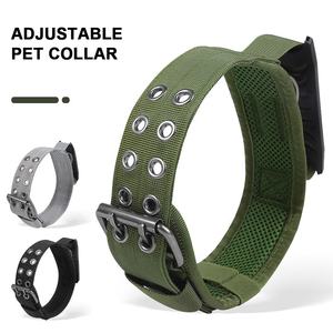 Collar Táctico para Perro con Logotipo Personalizado, Ajustable, de Lujo, Cómodo, con Correa de Nailon y Asa Acolchada de Neopreno Suave - Product Image 6