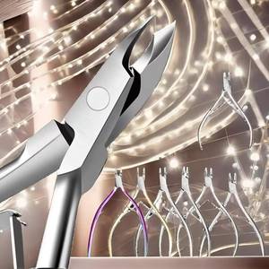 Coupe-ongles professionnel en acier inoxydable, courbé, à ouverture large, à pointe acérée, outils de soin des ongles, emballage personnalisé - Product Image 5