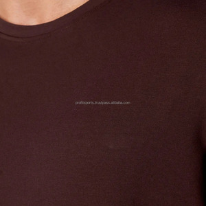 T-shirts décontractés à boutons et col rond 100% coton pour hommes, tissu tricoté de couleur unie à impression surdimensionnée - Product Image 4