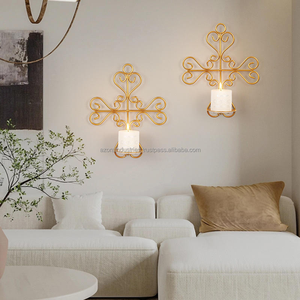 เชิงเทียนเหล็กรูปทรงดวงจันทร์แบบยุโรปโบราณที่วางเทียนแบบลวดเหล็กเคลือบโลหะด้วยไฟฟ้าสำหรับพ่นเทียนตกแต่งบ้าน - Product Image 3