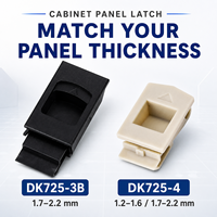 Serrures de coffret de serveur industriel DG-DELER DK725, à clé, haute sécurité, en ABS ou PA, type HASP, avec loquets coulissants