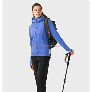 เสื้อฮู้ดแบบสวมศีรษะโอเวอร์ไซส์ของผู้หญิงเสื้อสเวตเตอร์แบบมีซิปด้านหน้าผ้า100% สำหรับฤดูหนาวสินค้าใหม่2025 - Product Image 2