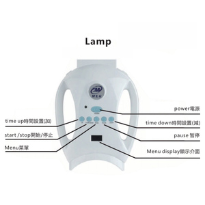 Lámpara <span class=keywords><strong>Dental</strong></span> Móvil de Pie para <span class=keywords><strong>Blanqueamiento</strong></span> con Bandeja - Dispositivo de <span class=keywords><strong>Blanqueamiento</strong></span> <span class=keywords><strong>Dental</strong></span> con Luz Azul y Roja para Salones de Belleza y Cuidado Bucal - Product Image 2