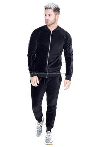 Offre Spéciale jogging décontracté avec logo personnalisé survêtement de sport en velours ensemble de sweats à capuche bruns pour hommes survêtement en velours de grande taille - Product Image 5