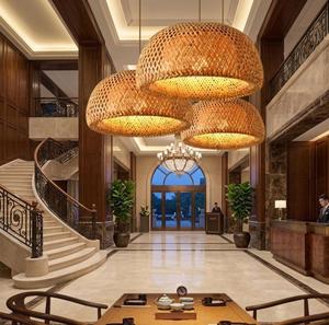 Lámpara Colgante de Bambú Tejida a Mano de Primera Calidad, Lámpara Colgante de Madera Sostenible, Decoración Zen para el Hogar, Proveedor OEM - Product Image 3