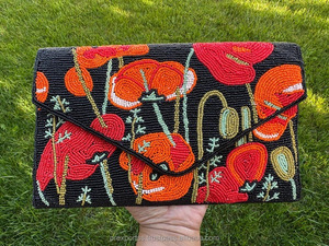 Sac à main en satin brodé de fruits de citron fait à la main avec des perles Sac à main de créateur Sac de soirée de luxe Mariage Personnalisé Doux de haute qualité - Product Image 5