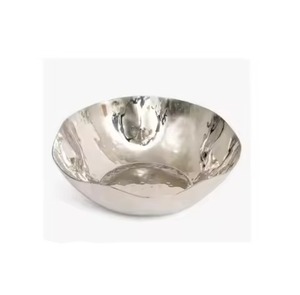 Bol profond rond en acier inoxydable moderne, design contemporain, idéal pour la cuisine et le service. - Product Image 4