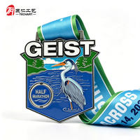 Médailles personnalisées en relief UV 3D pour la course, avec logo personnalisé, souvenir de la course