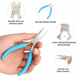 Needle <b>Nose</b> Bead Knotting Beading Pliers Precision Jewelry Making Tool ZetomedPro - Product Image 3