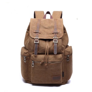 N&L Canvas Laptop <b>Backpack</b> Unisex Retro Style 36-59L Durable Softback with Buckle Closure and Shoulder <b>Straps</b> - Product Image 3