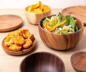 Bol en bois d'acacia miniature, vaisselle de table pour hôtel, restaurant, cuisine, saladier, bois entier, au meilleur prix, artisanat naturel - Product Image 5