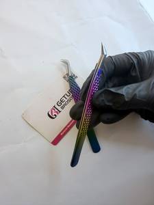 Pinzas para Pestañas Rainbow de 90 Unidades, Acero Inoxidable, Puntas de Fibra Suave de Precisión, 10 mm, Juego en Caja - Product Image 6
