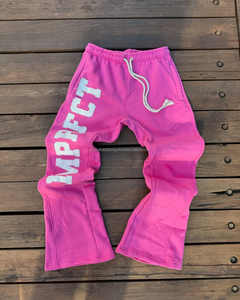 Vintage personalizado 3D bordado apliques rectos pierna ancha Flare Jogger pantalones de chándal para Hombres estilo Streetwear - Product Image 5