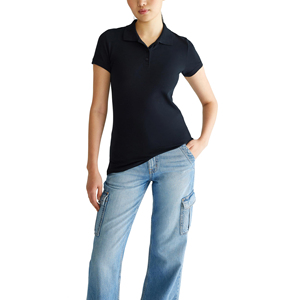 Polo de algodón de alta calidad con logotipo y diseño personalizados para mujer, ropa deportiva informal de marca, polo de moda urbana para mujer - Product Image 6