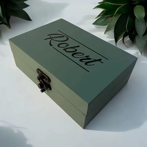 กล่องไม้พิมพ์ลายฝาปิดแม่เหล็ก กล่องใส่เครื่องประดับแบบปลอดภัย กล่องไม้พิมพ์ลาย กล่องเก็บของสำหรับจัดแสดงสินค้าพรีเมียม ขายส่ง - Product Image 1