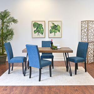 Set da Pranzo Amisos 5 Pezzi, Tavolo Elegante con 4 Sedie, Disponibile in 3 Opzioni di Colore - Product Image 2