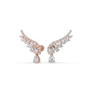 Premium 5.34 CARAT Round Brilliant Lab Diamond 14k Solid Gold IGI Certified <b>Earrings</b> Wedding Anniversary Gift - Product Image 3