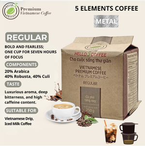 Café Vietnamien Hello5 Regular de l'usine du Vietnam, 100% pur, pour café au lait glacé – Préparez un peu de bonheur - Product Image 3