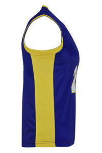 Ensemble de maillot et short de basketball personnalisé pour homme avec logo par sublimation, en polyester anti-humidité, vêtements de sport - Product Image 4