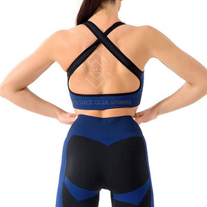Ensemble de yoga élégant à devant uni avec tissu respirant écologique, tenue d'entraînement 2 pièces taille haute - Product Image 6