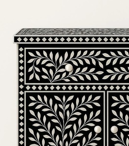 ILAHI's Bone Inlay <b>Drawer</b> Modern Design Agate Detailing <b>Storage</b> Portable Home Furniture - Product Image 3