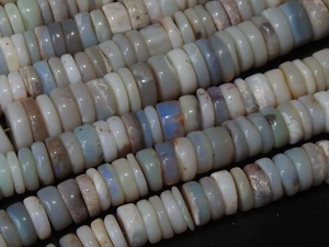 Perles d'opale australienne lisses et polies, multicolores, en forme de roue de voiture, de bouton, de pièce de monnaie, de 16 pouces, en gros, pierre naturelle - Product Image 2