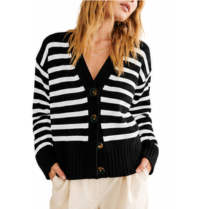 Winter <b>Cardigan</b> <b>Coat</b> With Embroidered Pattern And Button Women's Autumn Decoration Knitted Sweater For Streetwear - Product Image 5