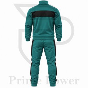 Conjunto Deportivo de Dos Piezas para Hombre, Chaqueta Deportiva Negra con Cierre Completo, Pantalones Deportivos Ajustados, Logotipo Personalizado, Precio de Fábrica al por Mayor OEM - Product Image 2