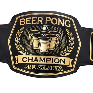 Cinturón de Campeón de Beer Pong Personalizado, Cinturón de Trofeo Deportivo Premium para Torneos SNU Atlanta, Diseño de Alta Calidad - Product Image 2