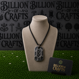 Collar Amuleto Hecho a Mano de Mitología Nórdica, Colgante Vikingo Forjado a Mano, Joyería Gótica Medieval - Product Image 6