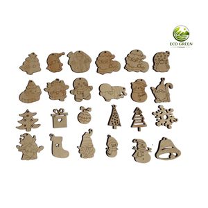 Jouets de peinture en bois écologiques pour enfants, décoration de Noël DIY, cadeau artisanal - Product Image 5