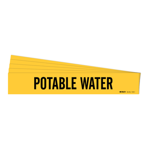 Marqueur de tuyau d'eau potable Brady, panneau d'identification durable - Product Image 1