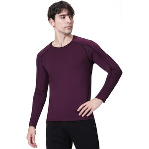 2025 chemise de Compression fraîche et sèche pour hommes à manches longues couche de base ajustée pour la gymnastique pour le Fitness des hommes - Product Image 2