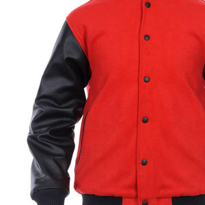 Vestes de sport universitaires pour hommes de haute qualité en laine et cuir de mouton véritable, style streetwear, veste universitaire pour homme - Product Image 3