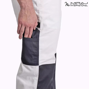 Pantalones de Trabajo de Seguridad Industriales Blancos de Alta Resistencia, Ajuste Cómodo, Calidad Premium, Duraderos, con Múltiples Bolsillos, Precio al por Mayor - Product Image 3