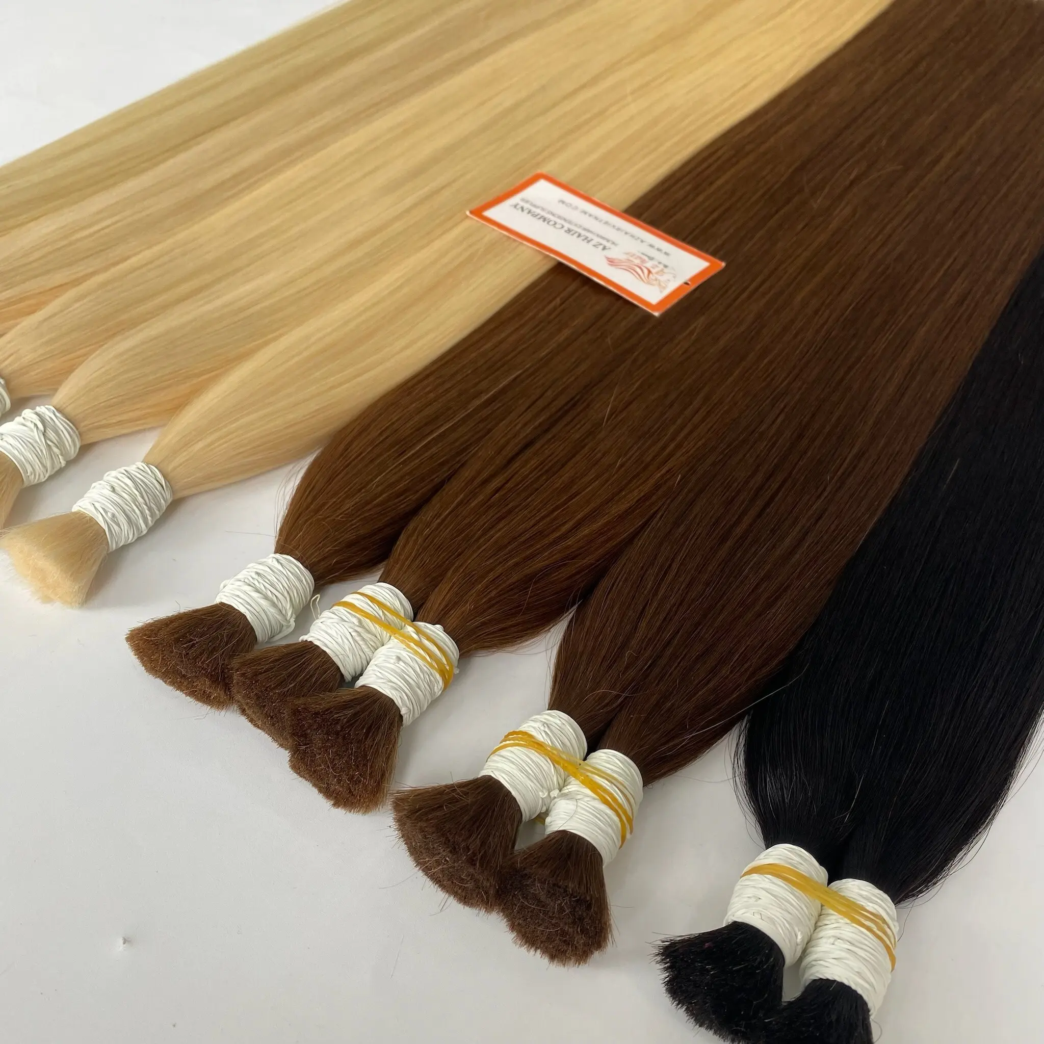 Rohes vietnamesisches Haar Kutikuläre angepasste gerader Großteil natürliche Farbe echthaarverlängerungen super doppelt gezogen