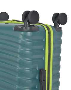 Valise rigide en PC avec serrure à clavier, 4 roues, verte, moderne, doublure en polyester, fermeture éclair unisexe - Product Image 3