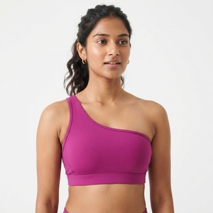 Top Deportivo Personalizado al por Mayor, de un Solo Hombro, Acanalado, para Gimnasio, Entrenamiento, Fitness, Ropa Deportiva - Product Image 6