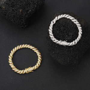 Moissanite Cuban Link <b>Bracelet</b> Iced Out Curb Chain Luxury Tennis <b>Bracelet</b> <b>Mens</b> Womens Hip Hop Jewelry Bold Sparkle Gift Elegance - Product Image 4