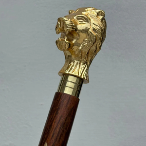 Professional Designer Vintage Brass Head Wooden Handle Walking Cane Antique Style Brass Head Walking Canes - Product Image 3