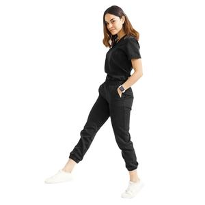 Conjunto exfoliante Atlético moderno para mujer, Top exfoliante con cuello en V, pantalones exfoliantes para Yoga - Product Image 3