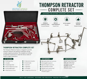 High Quality Medtrust Surgical Thompson Retractor System Complete Set with Box Reusable Stainless Steel Surgical <b>Instrument</b> Set - Product Image 1