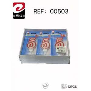 Velas con números de borde rojo para celebraciones de cumpleaños - Producto VELA - Product Image 6