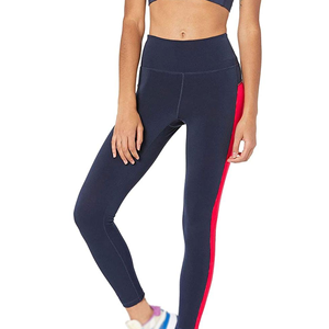 กางเกงเลกกิ้งถักสีพื้นเอวสูงแบบเต็มตัวสำหรับผู้หญิง - Product Image 3